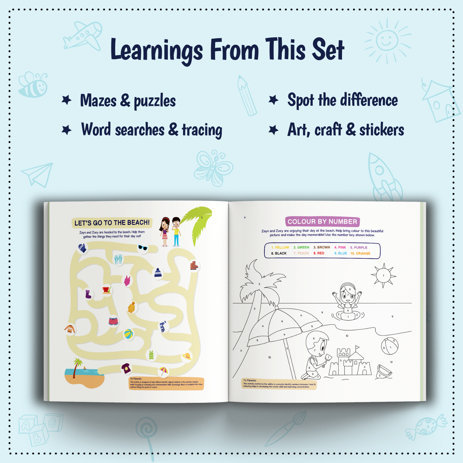 ZAYN & Zoey Activity Book Combo (Set of 3 books)