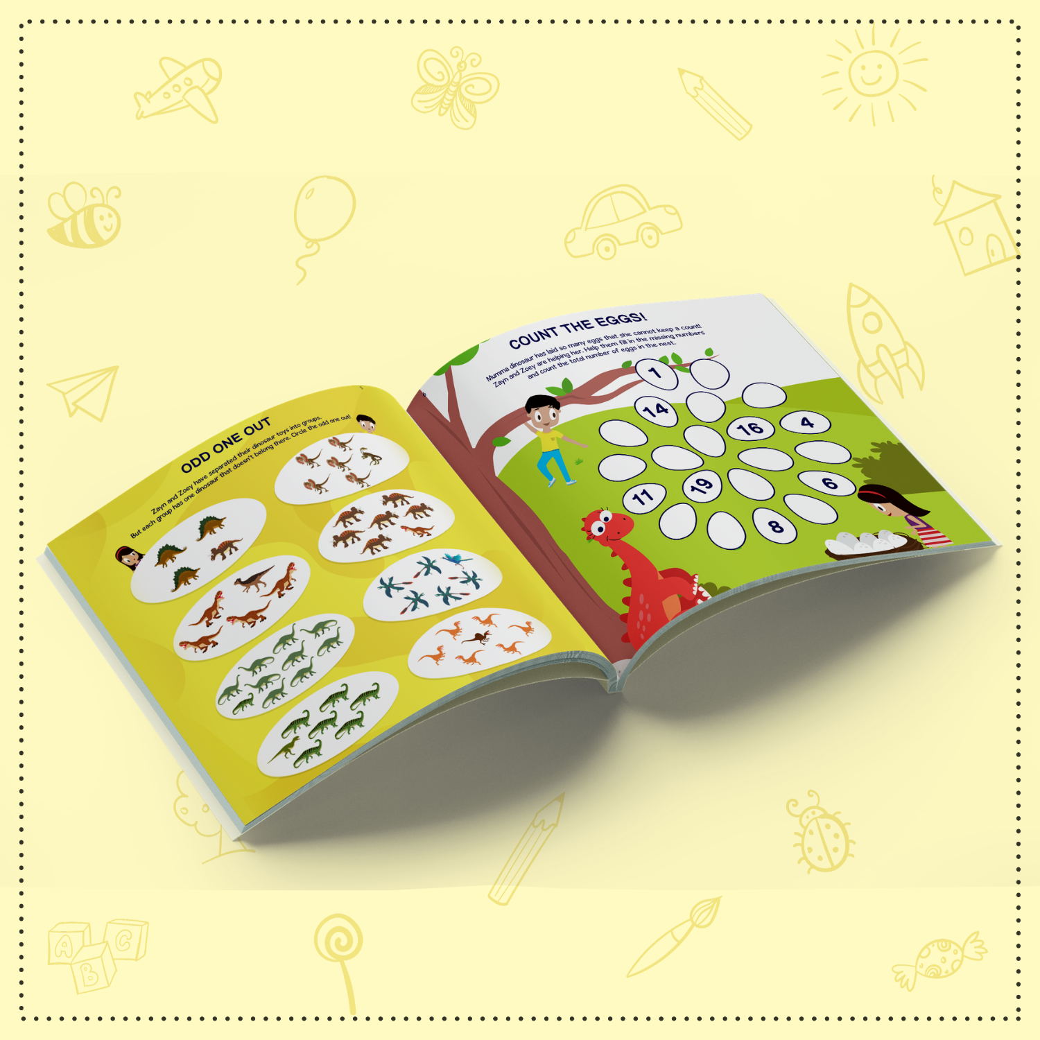 Zayn & Zoey Dinosaurs Activity Book