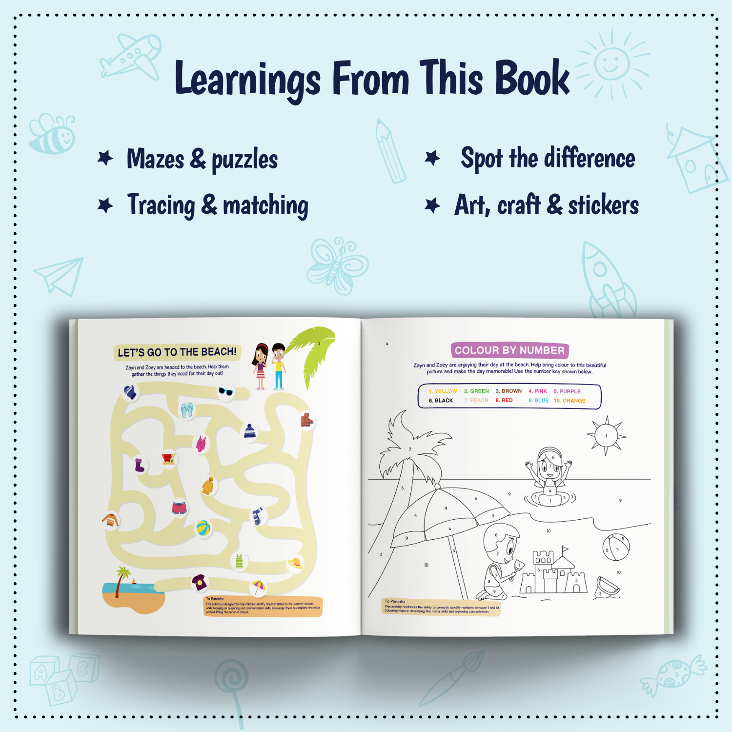 Zayn & Zoey Seasons Activity Book