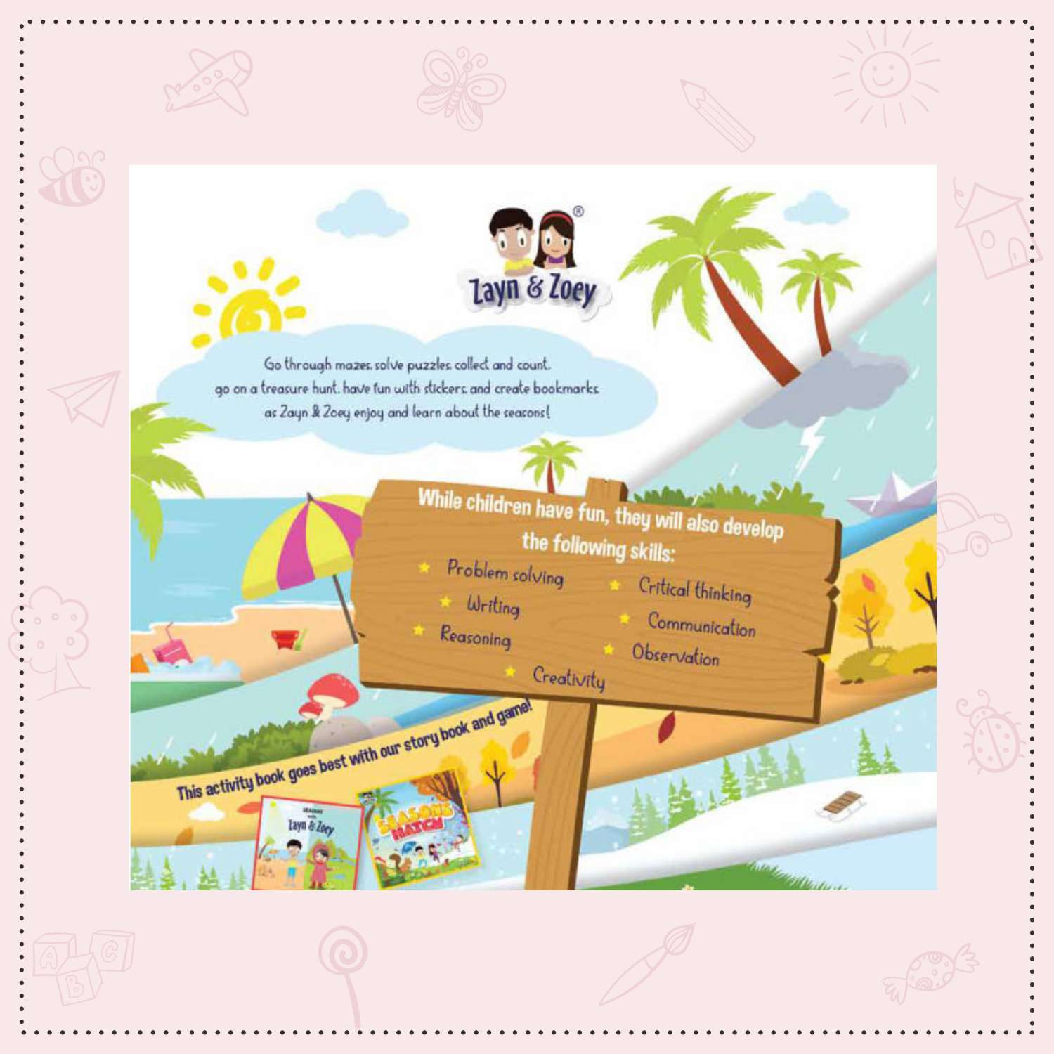 Zayn & Zoey Seasons Activity Book
