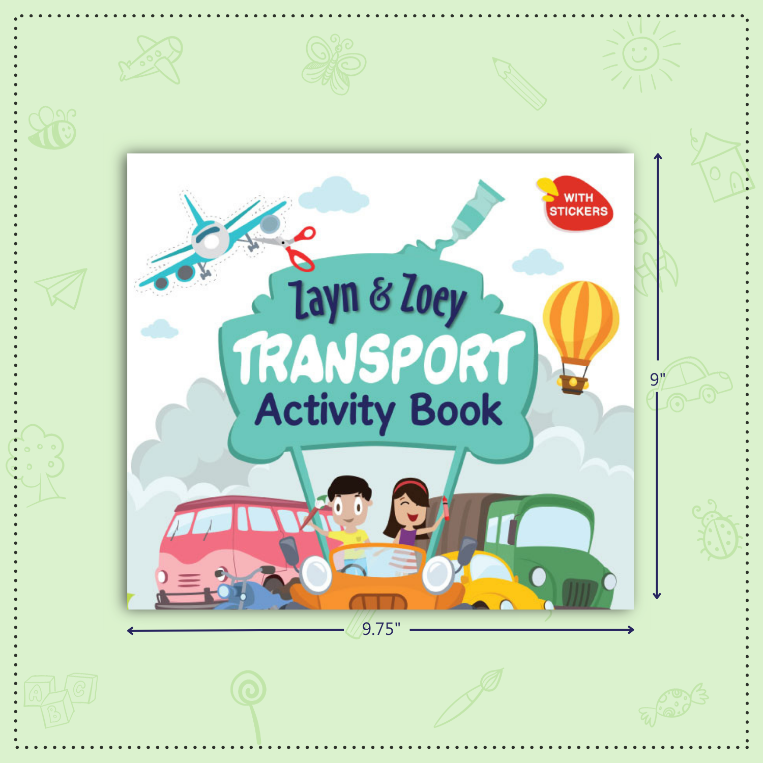 Zayn & Zoey Transport Activity Book