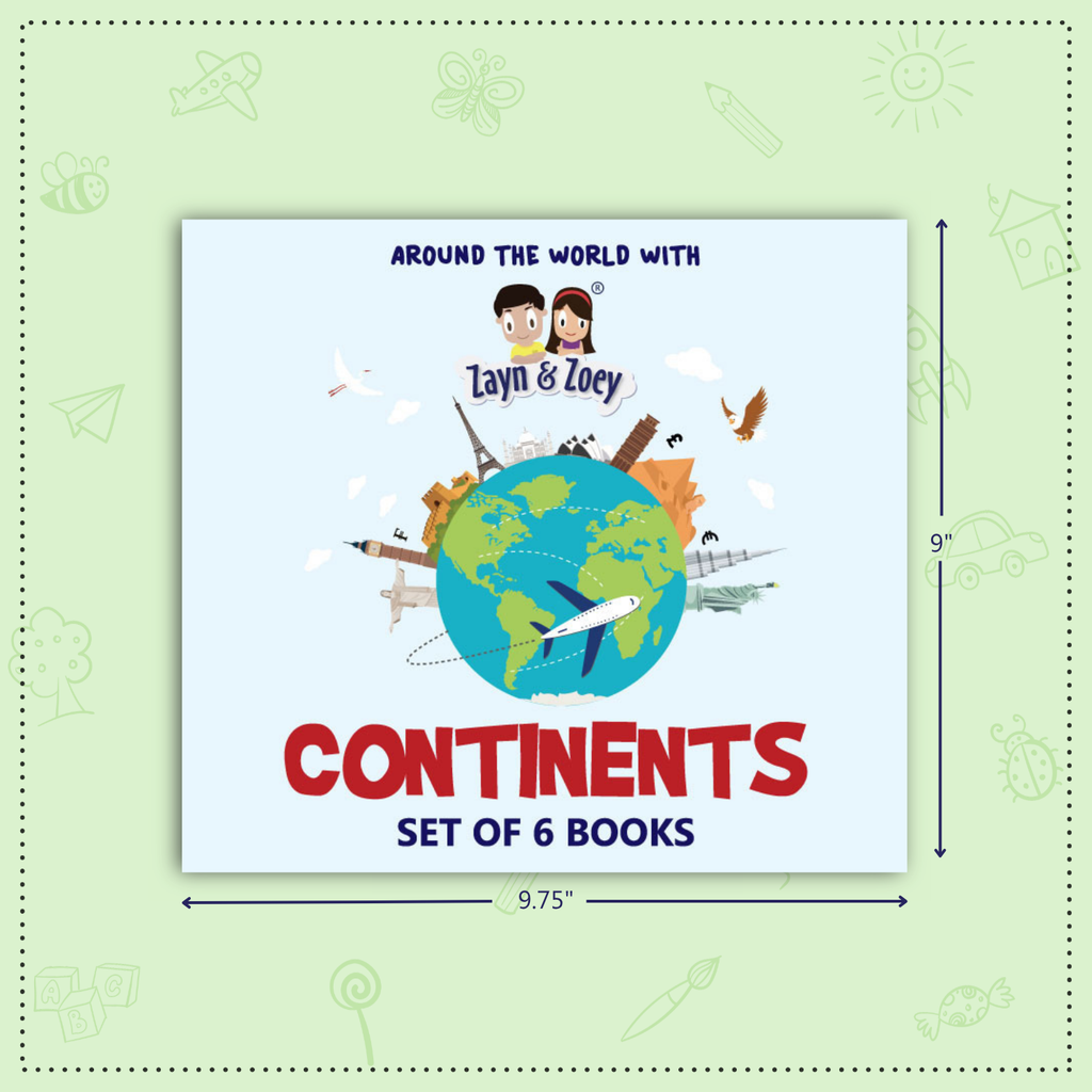 Zayn & Zoey CONTINENTS (Set of 6 books)