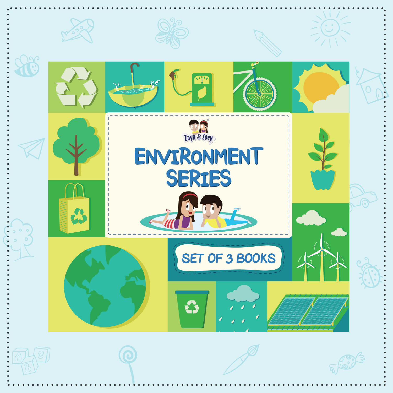 Zayn & Zoey Environment Friendly Series (Set of 3 books)