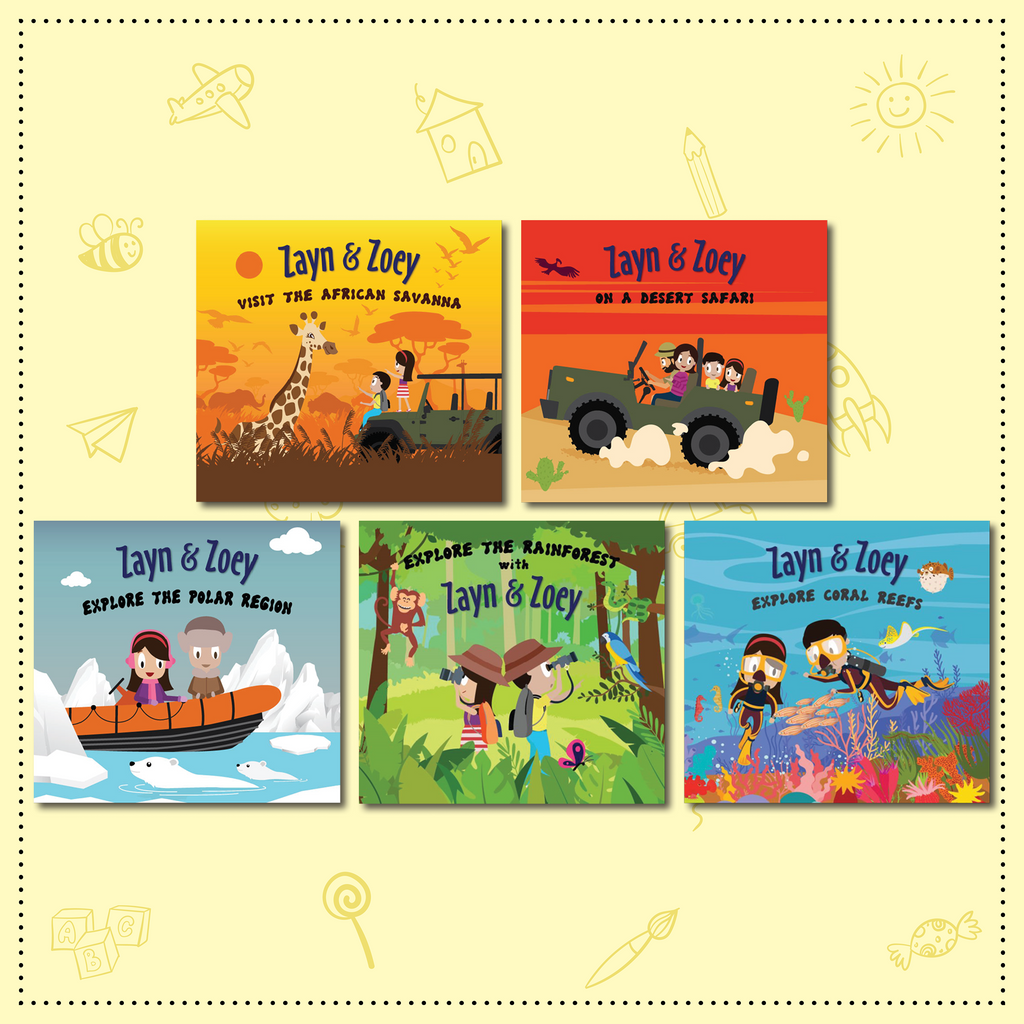 Zayn & Zoey HABITATS (Set of 5 books)