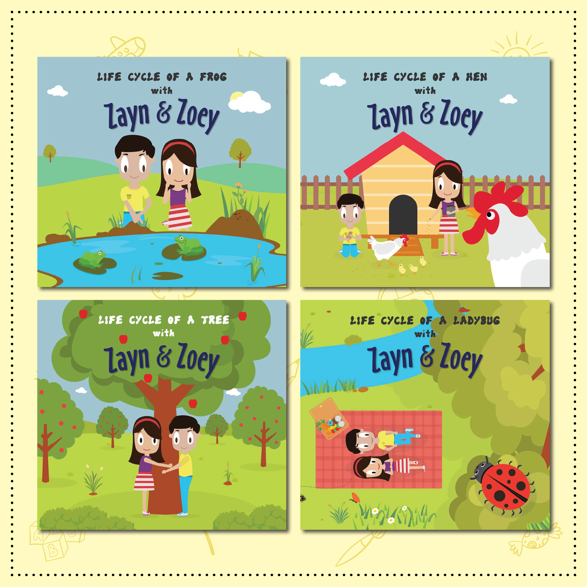 Zayn & Zoey LIFECYCLE (Set of 4 books)