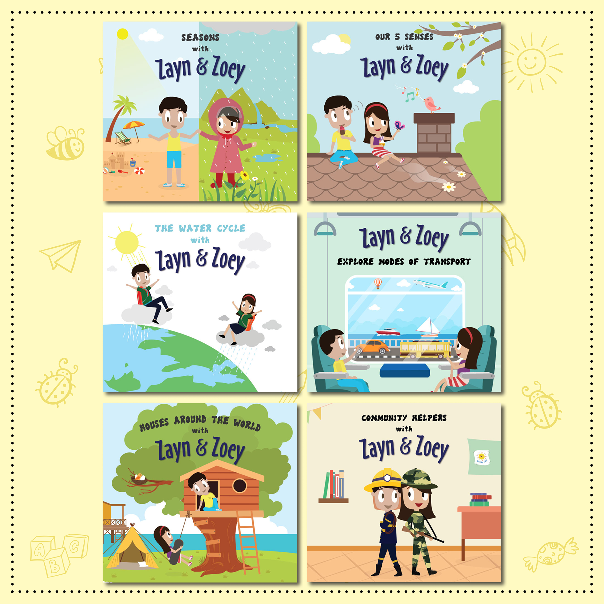 Zayn & Zoey Toddler Set (Set of 6 books)